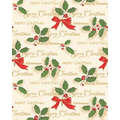 Gift Wrap (24"x100') SCRIPTED HOLLY